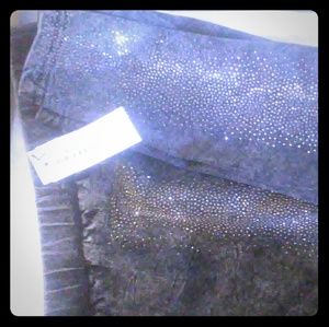 Women's Boutique Black Embellished Denim Jeggings